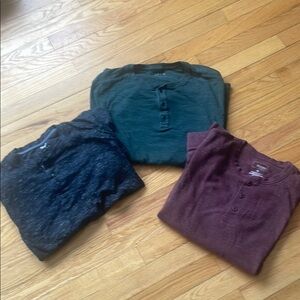 Sonoma Casual Button Down Shirt Set in Black and Green